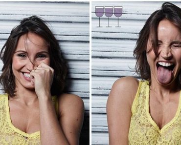 Experiment fotografic: Cum arată omenii după 1, 2, sau 3 pahare de vin
